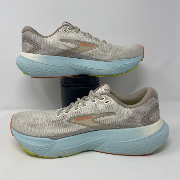 Brooks Glycerin 21 Shoes Women's Size 9 Medium B Coconut Aqua Athletic Sneakers - Picture 3 of 8